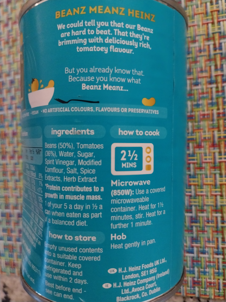 #freecycle Heinz Baked Beans image indicator(2)