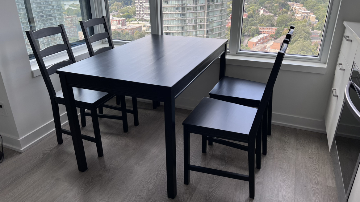 IKEA dining table and 4 chairs JOKKMOKK