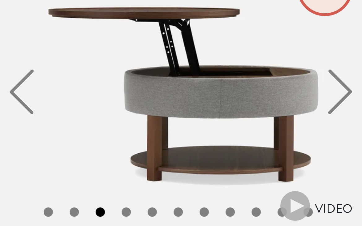 Coffee table with storage - photo 3
