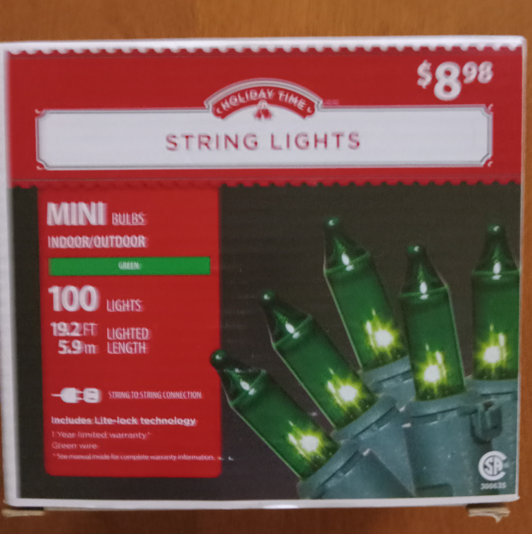 String lights - 100 mini bulbs - (New) thumbnail