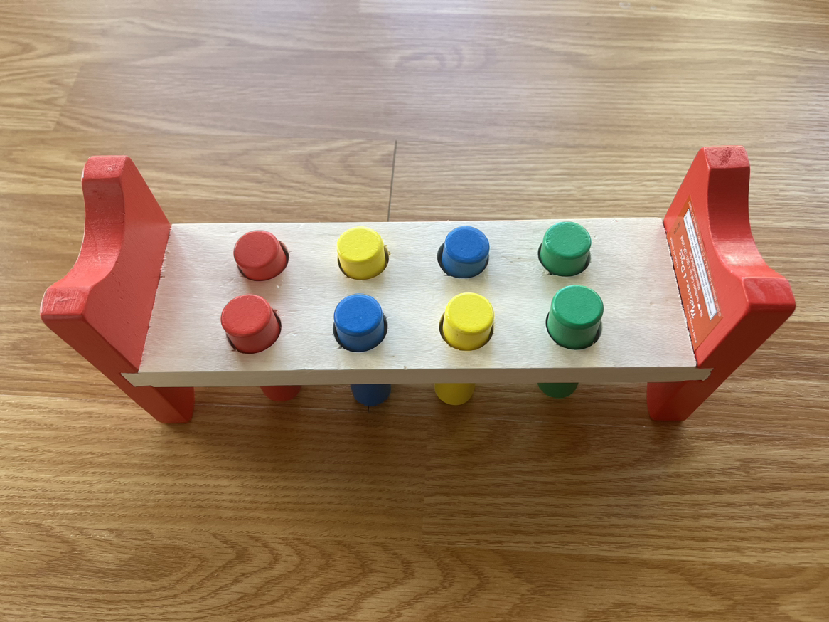 Melissa & Doug wooden pound a peg toy with hammer - photo 2