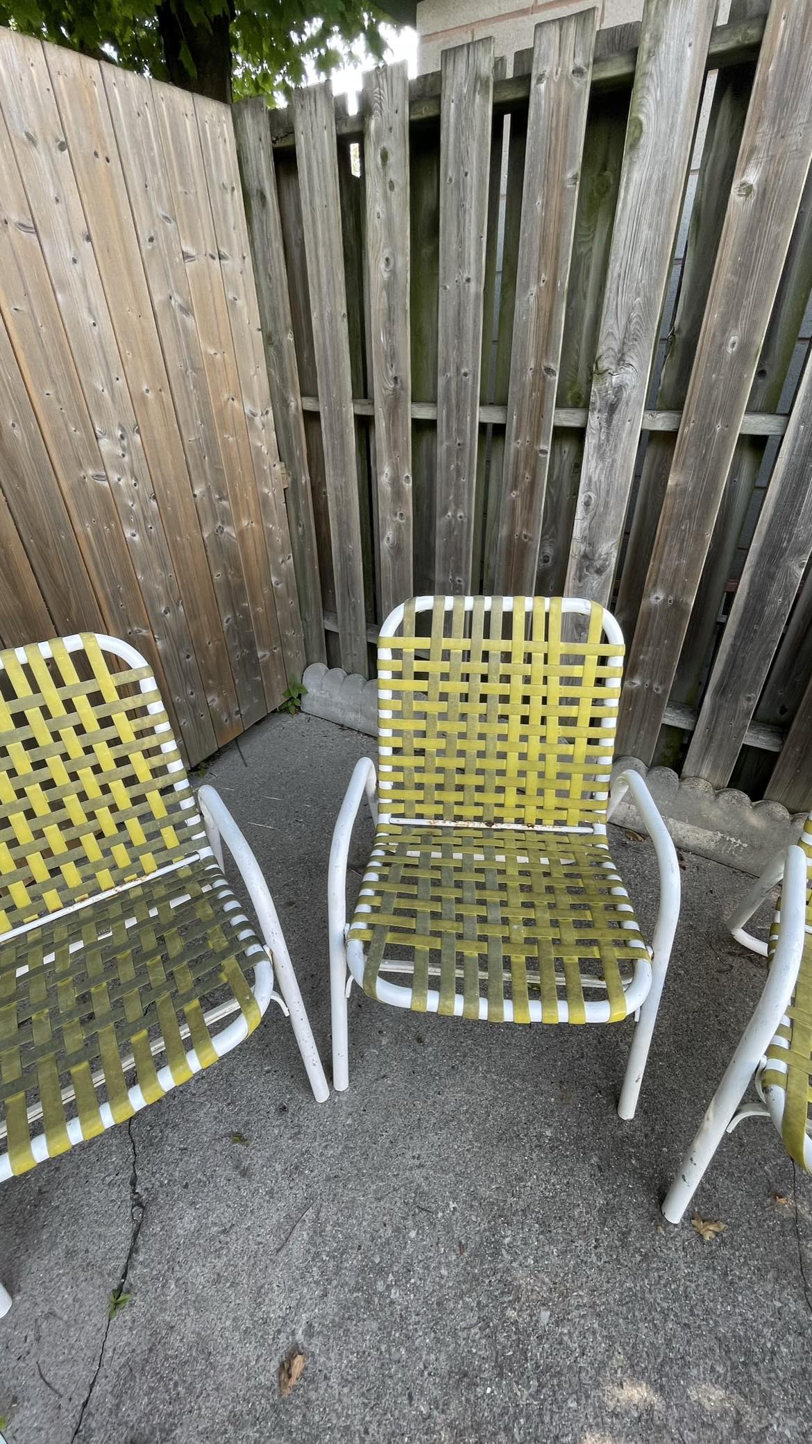 4 vintage retro 70s patio/pool/lawn chairs - photo 4