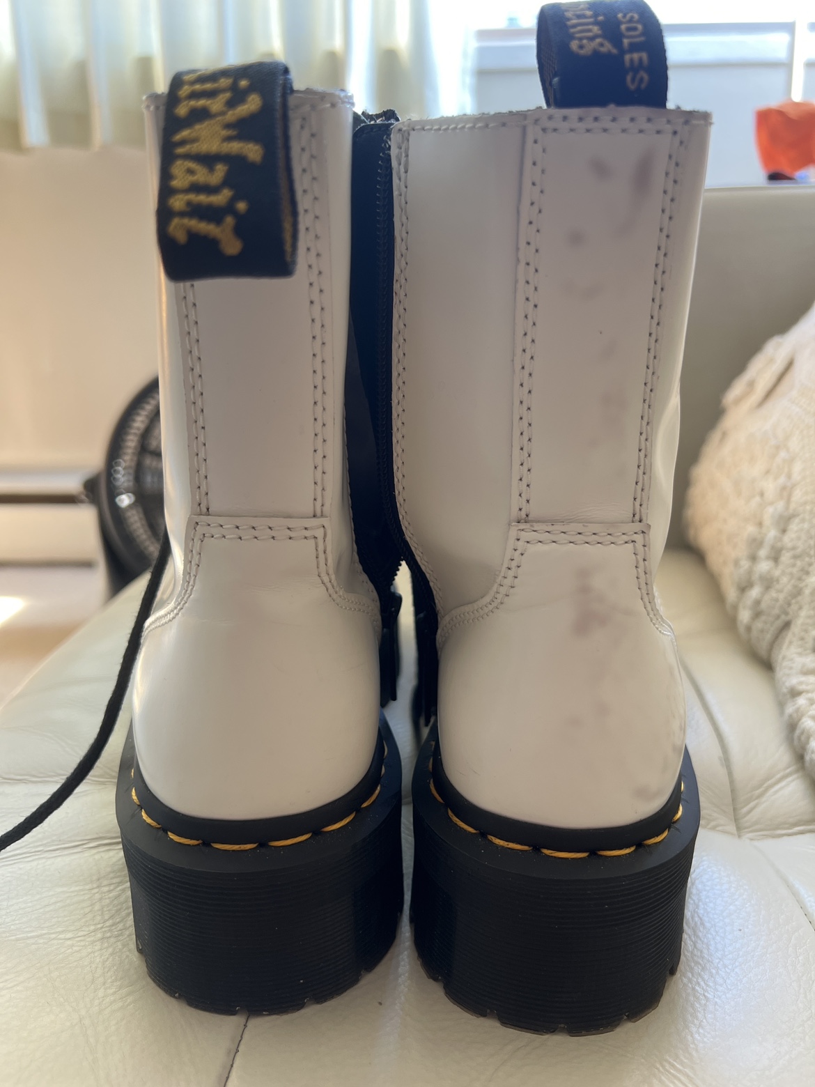Women’s white platform Doc Martens - photo 5