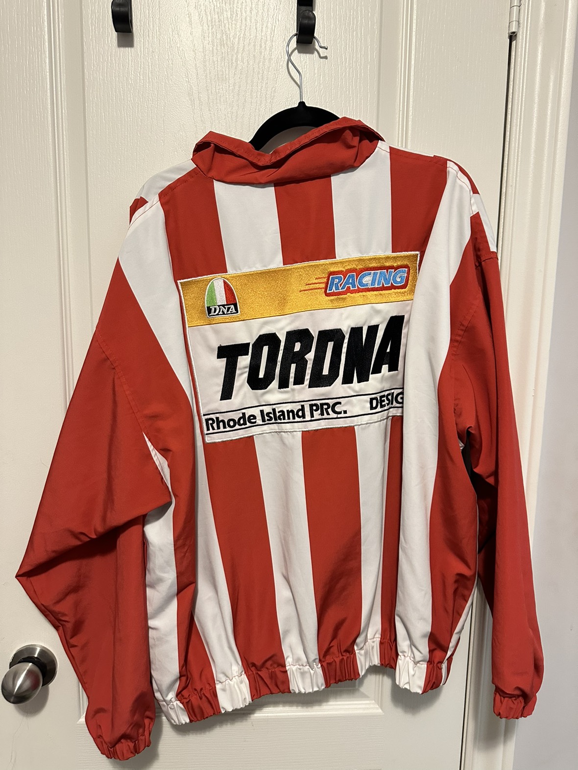 red quarter zip windbreaker jacket - photo 2