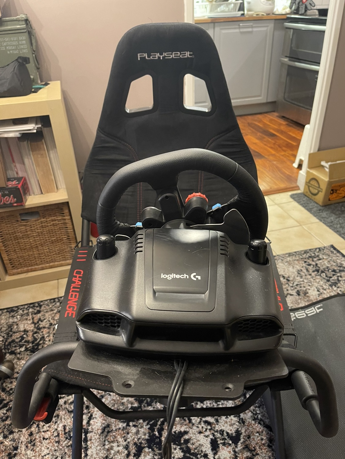 Playseat Racing Chair w/ Logitech G29 Wheel and pedals