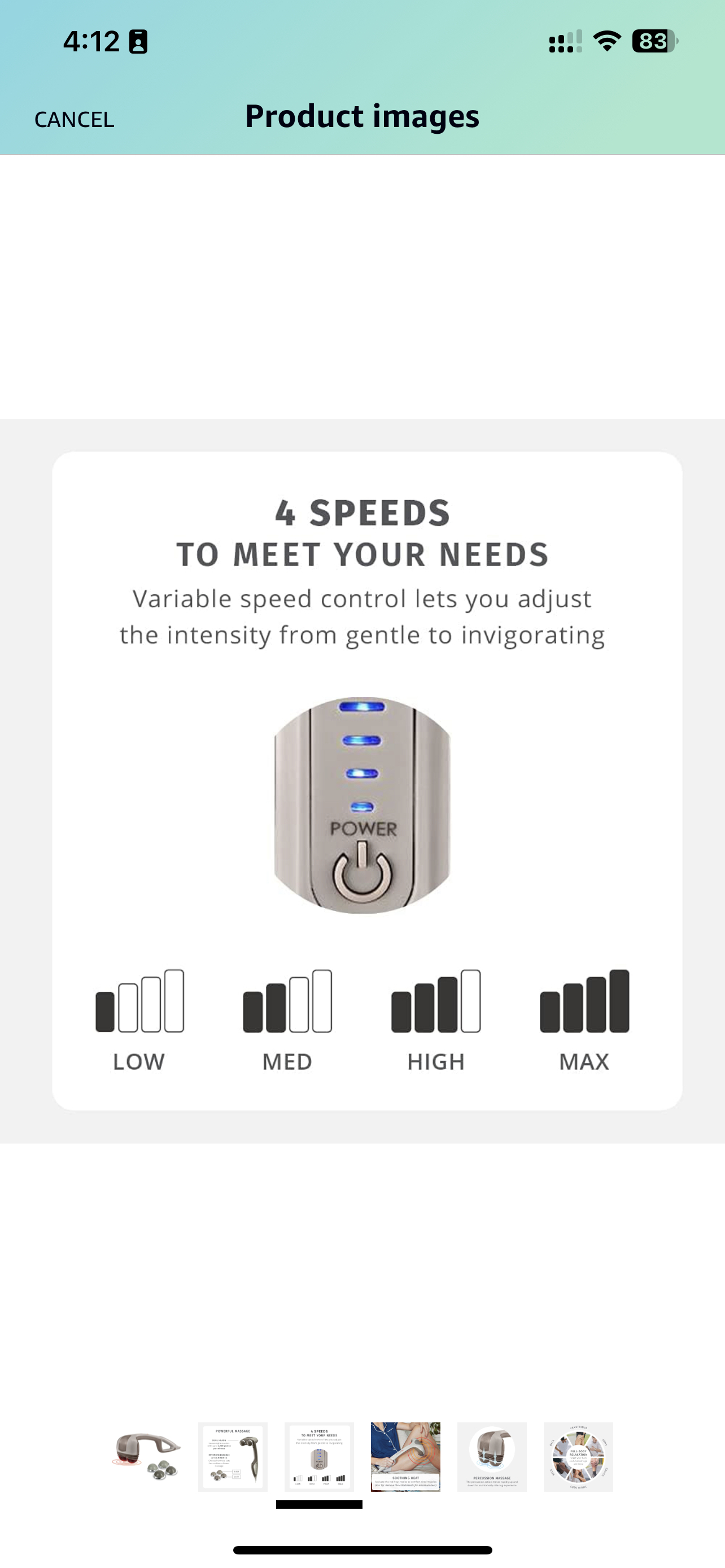 Action Massager with Heat image indicator(3)