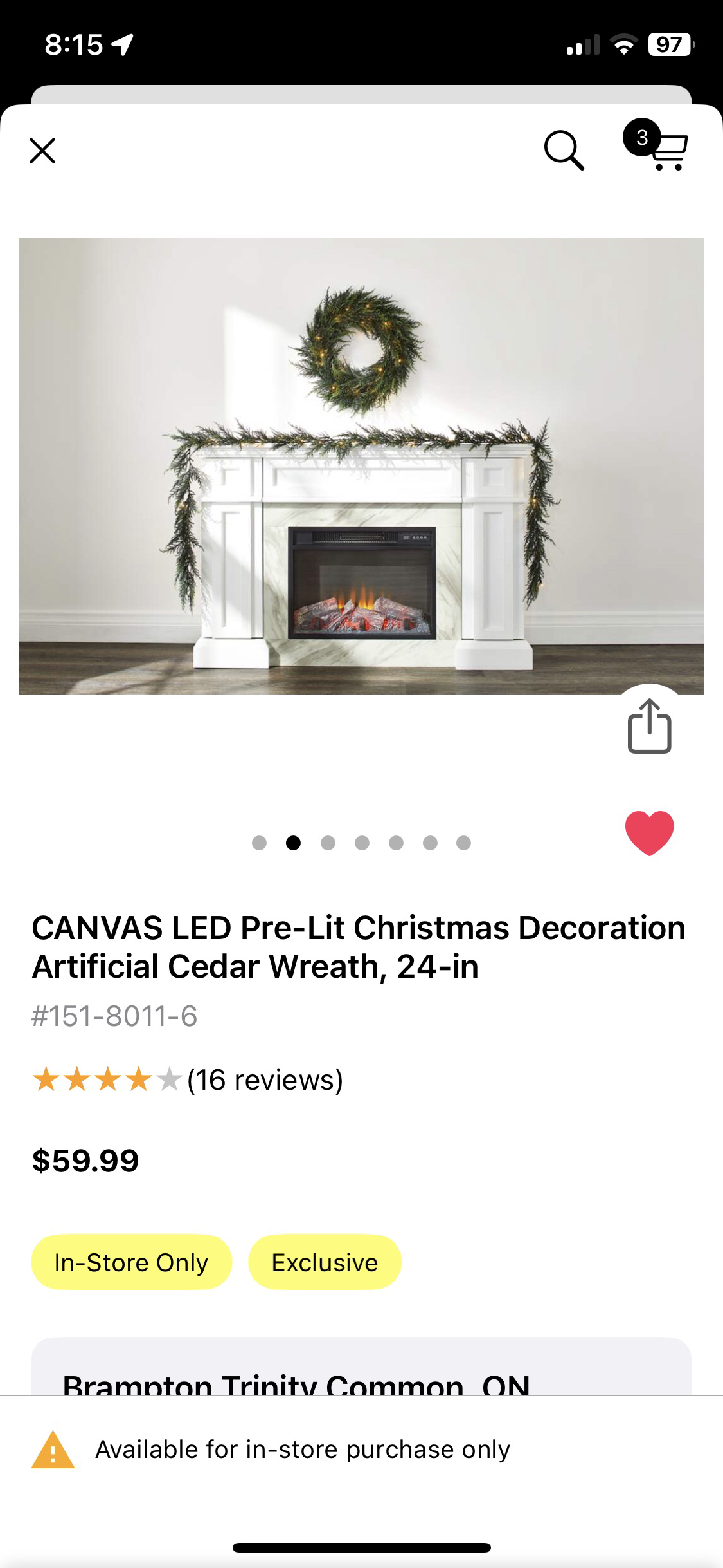 CHRISTMAS DECORATIONS (PRE-LIT WREATHS, GARLANDS & ORNAMENTS) thumbnail