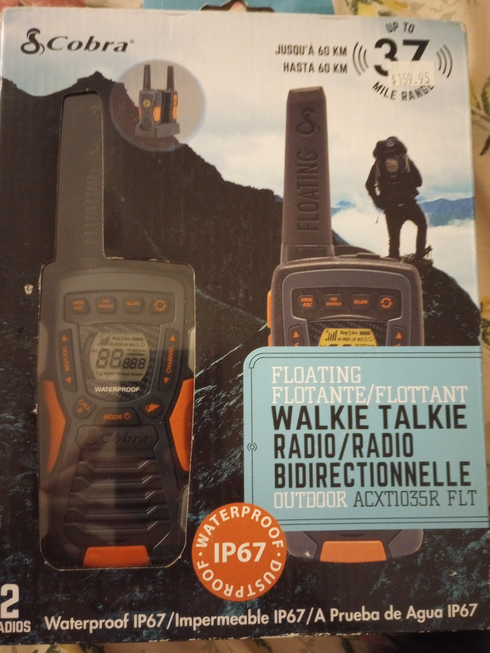 Cobra waterproof walkie-talkies