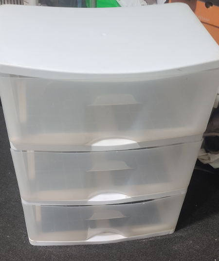 plastic 3 tier drawer