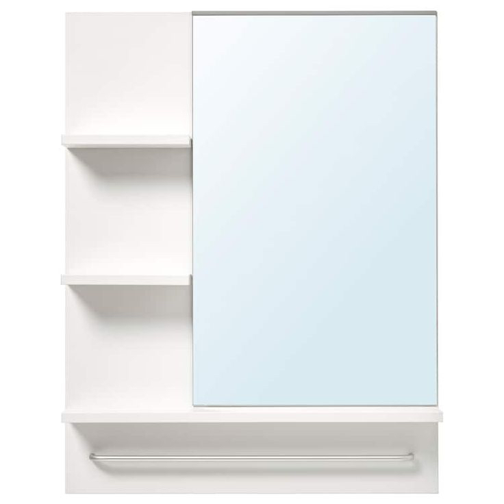 Mirror with shelving