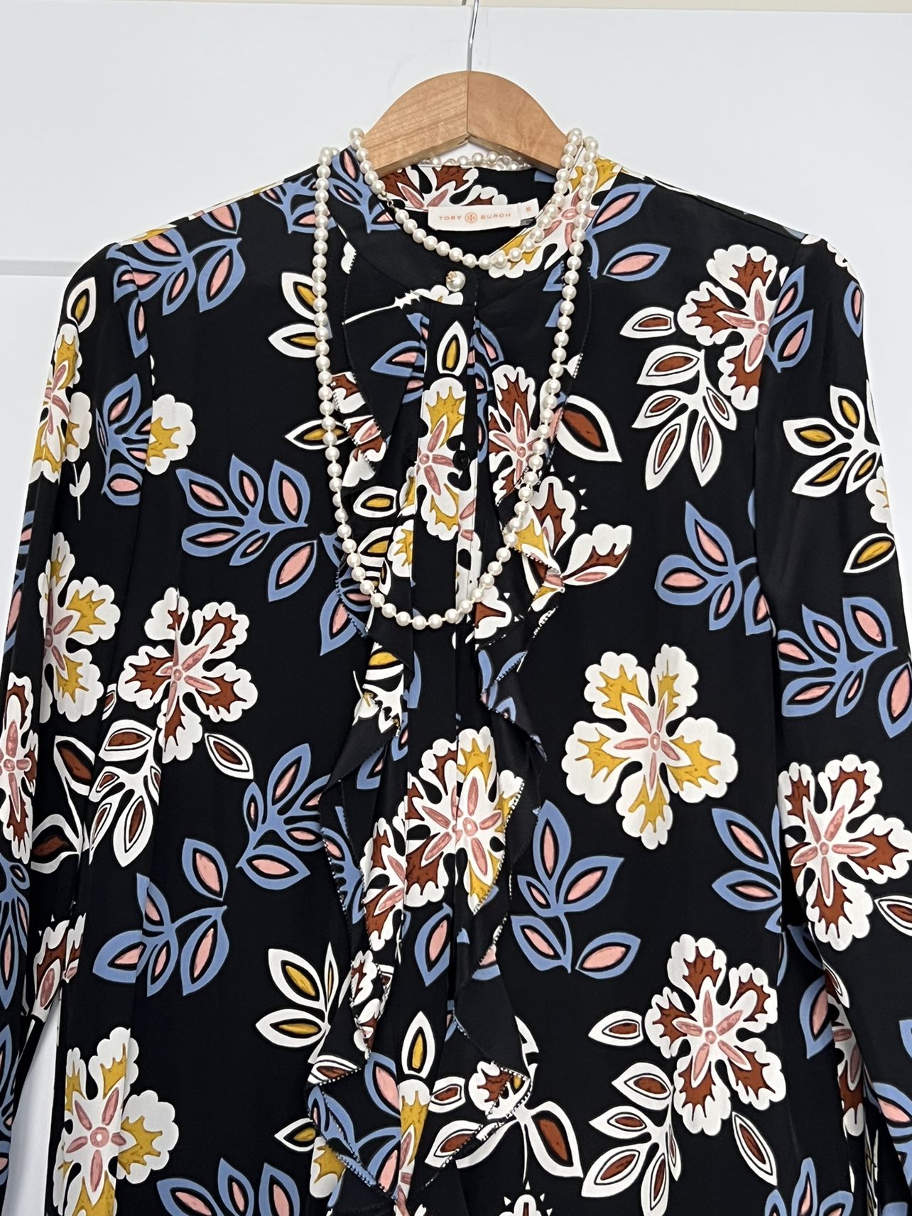 NEW Tory Burch Silk One Piece Dress Flower Pattern - photo 3