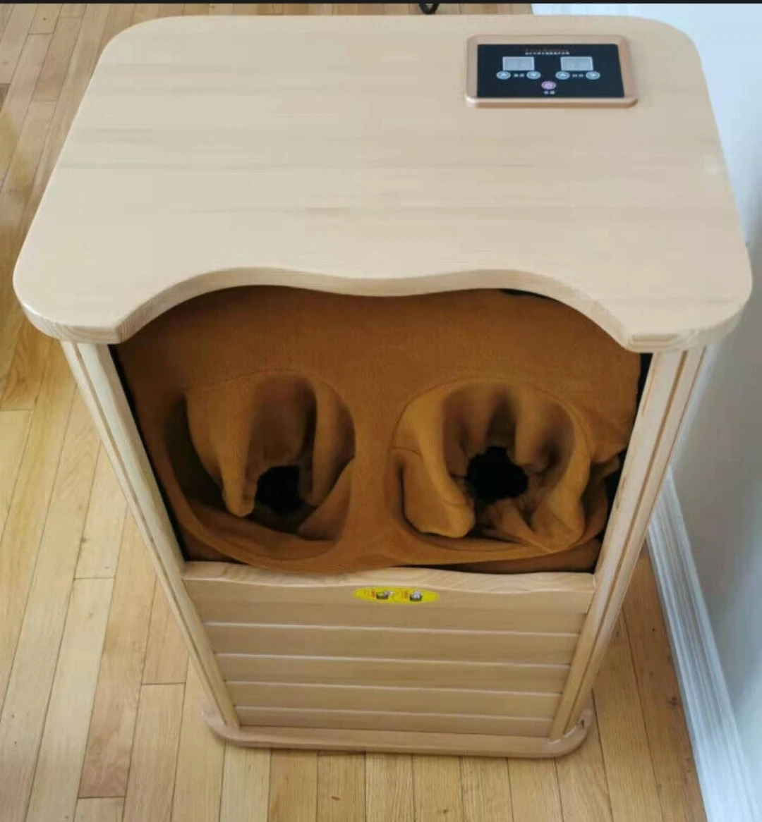 Far Infrared Foot/Leg Sauna Heat Therapy Canadian hemlock wood
