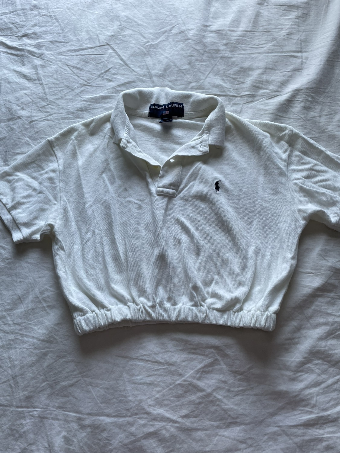 Vintage Ralph Lauren Polo Sport White Crop Top thumbnail