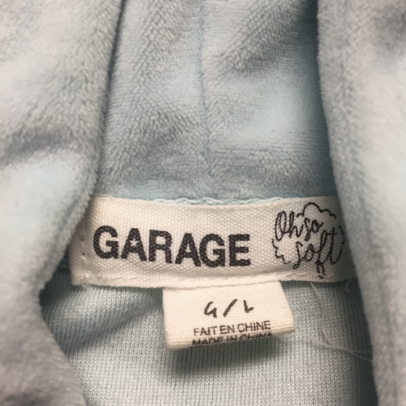 Garage Velour Cropped Hoodie image indicator(4)