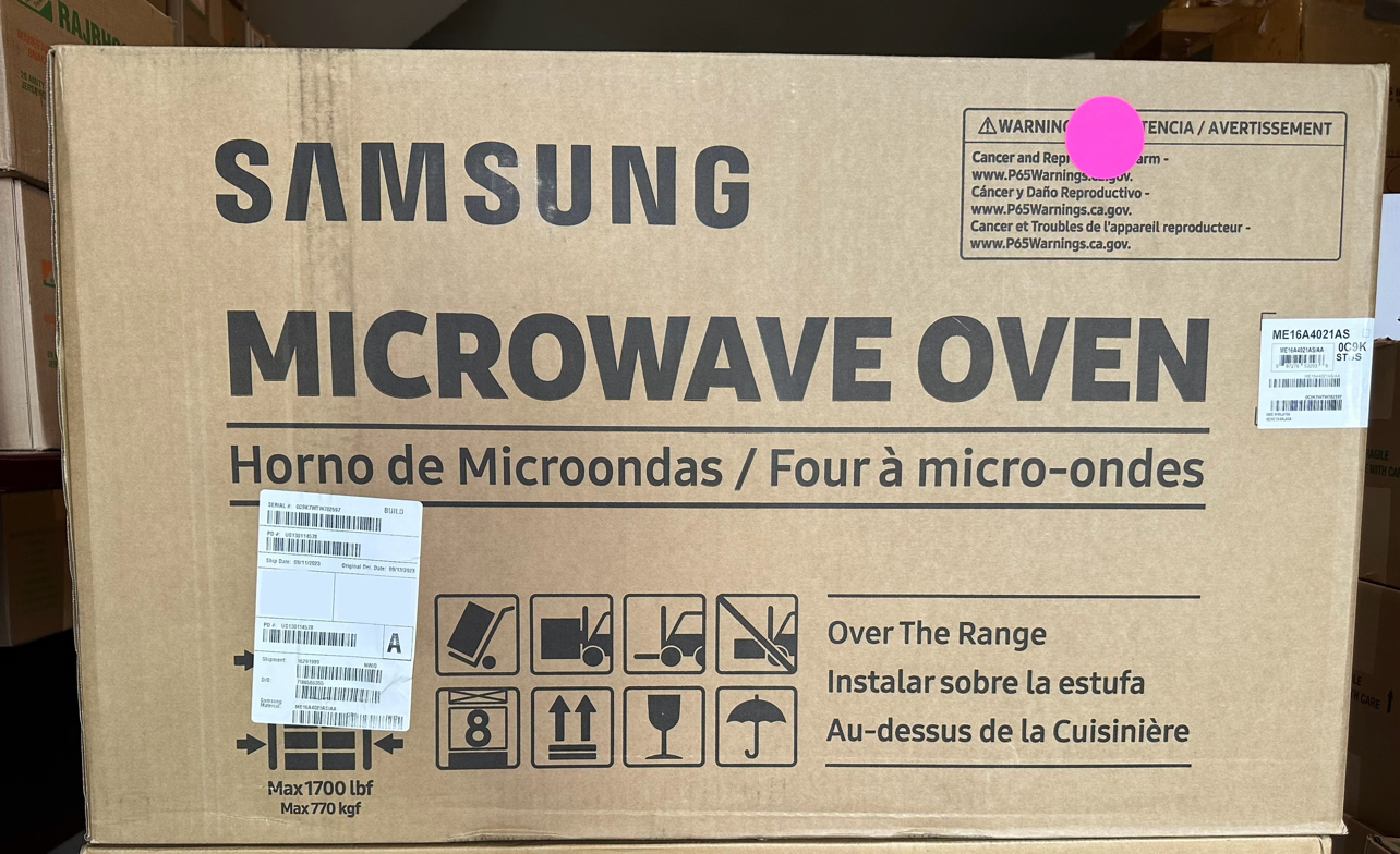 Samsung Microwave image indicator(2)