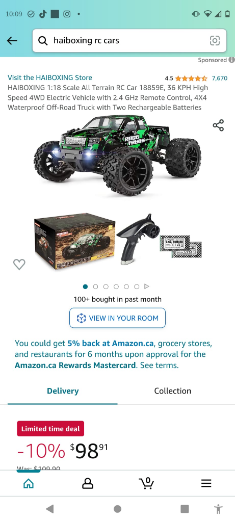 HAIBOXING 1:18 Scale All Terrain RC Car, new thumbnail