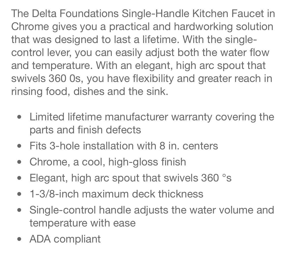 Delta Kitchen Faucet - photo 5