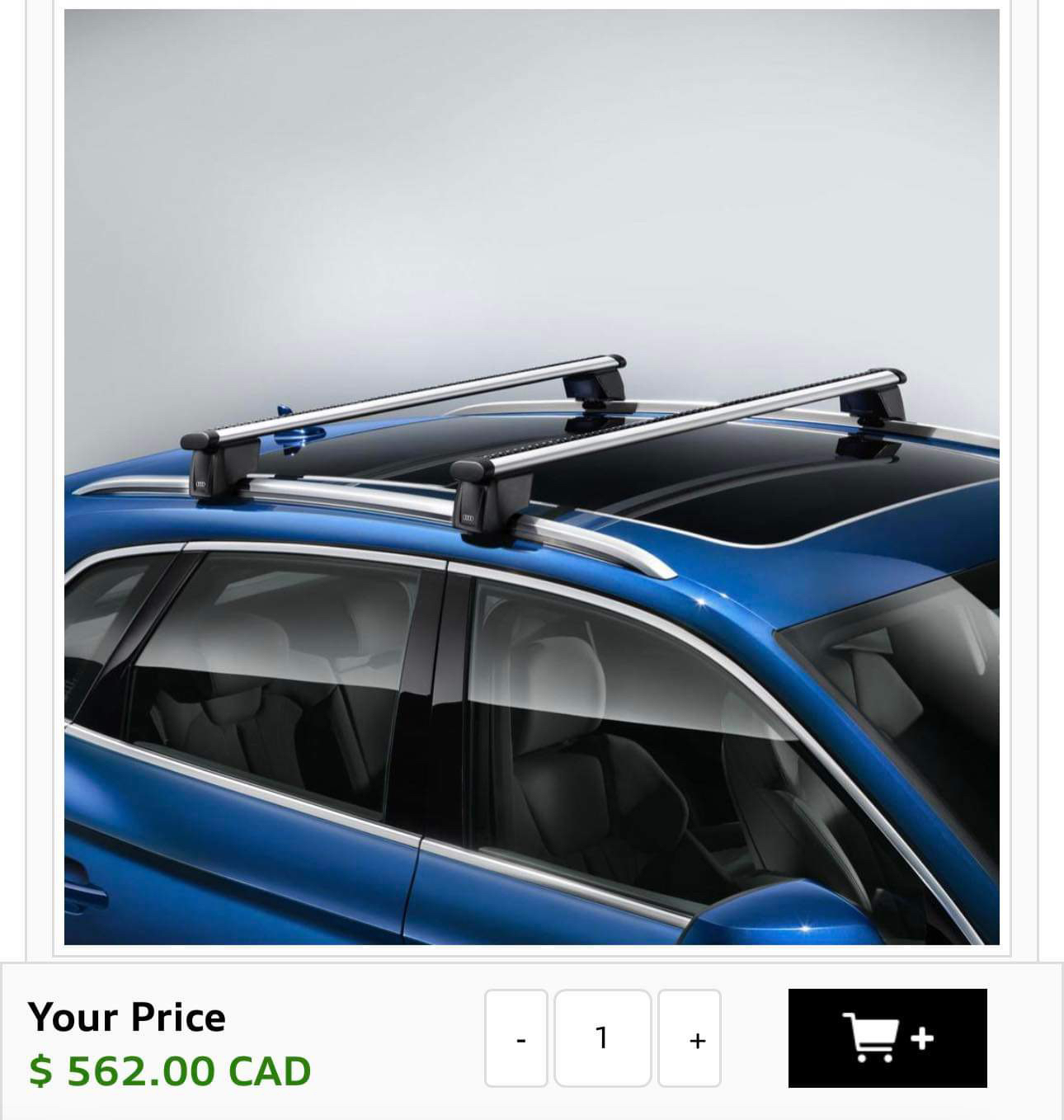 Audi Q5 2023 Brand new from Audi Roof Rack