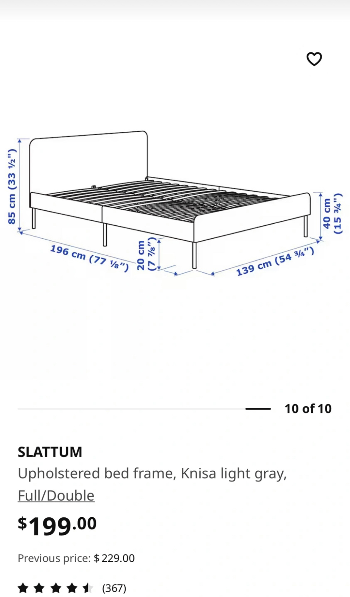 Used Full/Double bed frame image indicator(2)