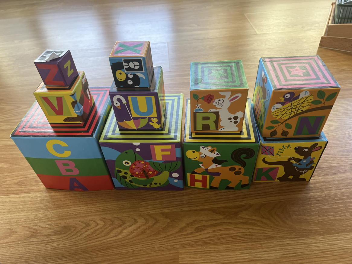 Melissa & Doug 10-piece alphabet nesting and stacking blocks