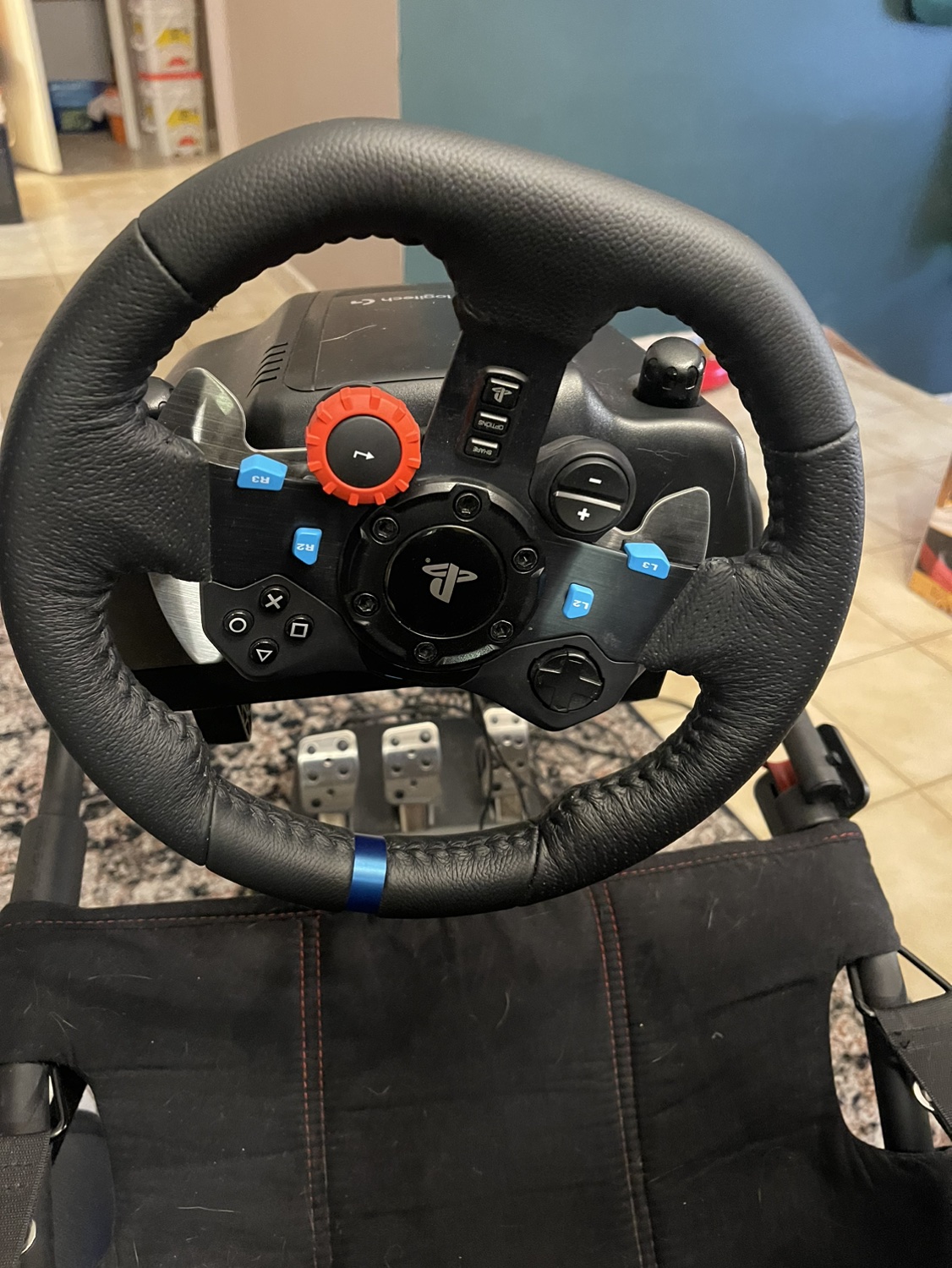 Playseat Racing Chair w/ Logitech G29 Wheel and pedals - photo 5