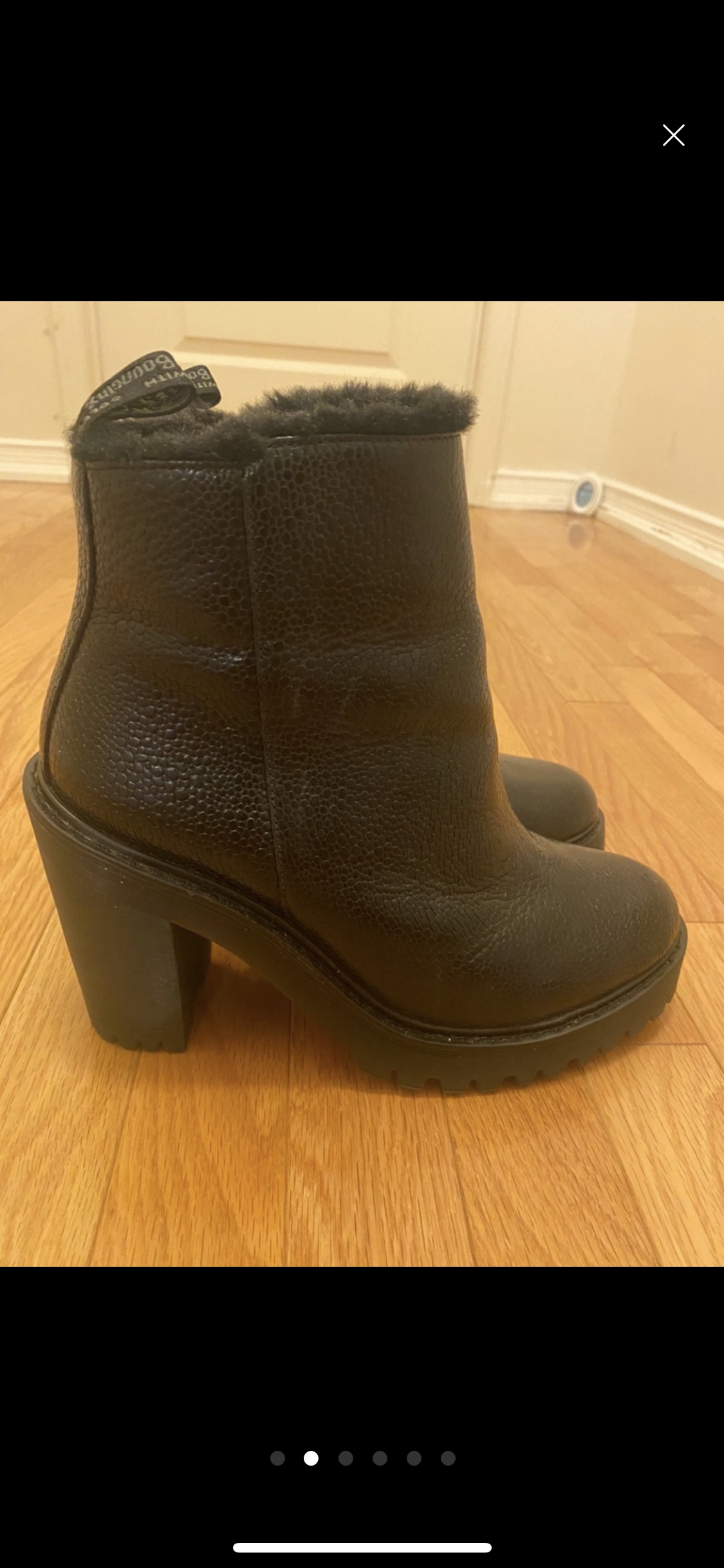 BRAND NEW EXCLUSIVE DR. MARTENS HEELED BOOTS WITH FUR LINING - photo 2