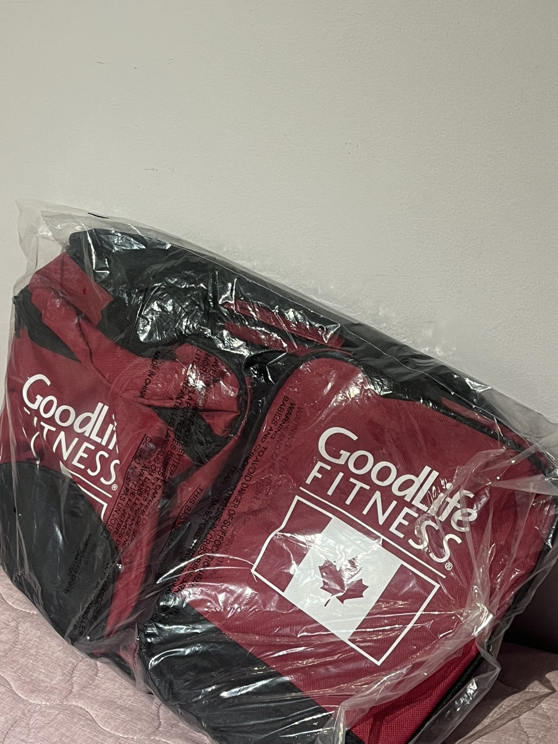 brand new goodlife fitness gymbag