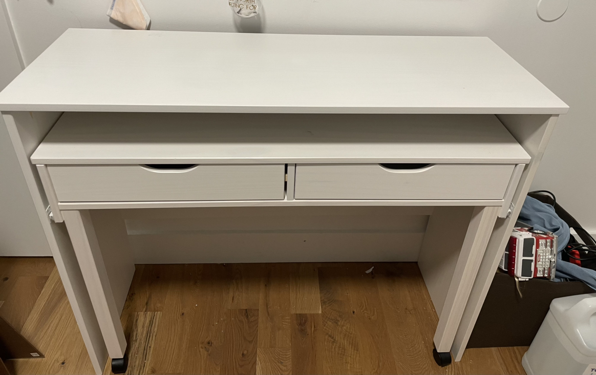 White desk