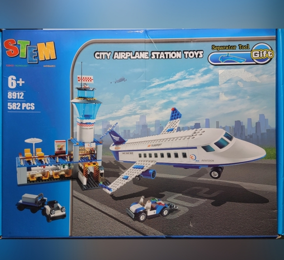 City Airplane Station Building Kits,STEM for Kids, NEW