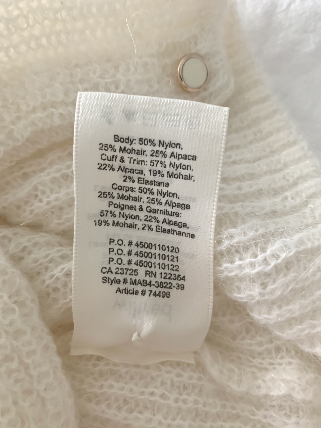 Aritzia mohair and alpaca blend cardigan - photo 5