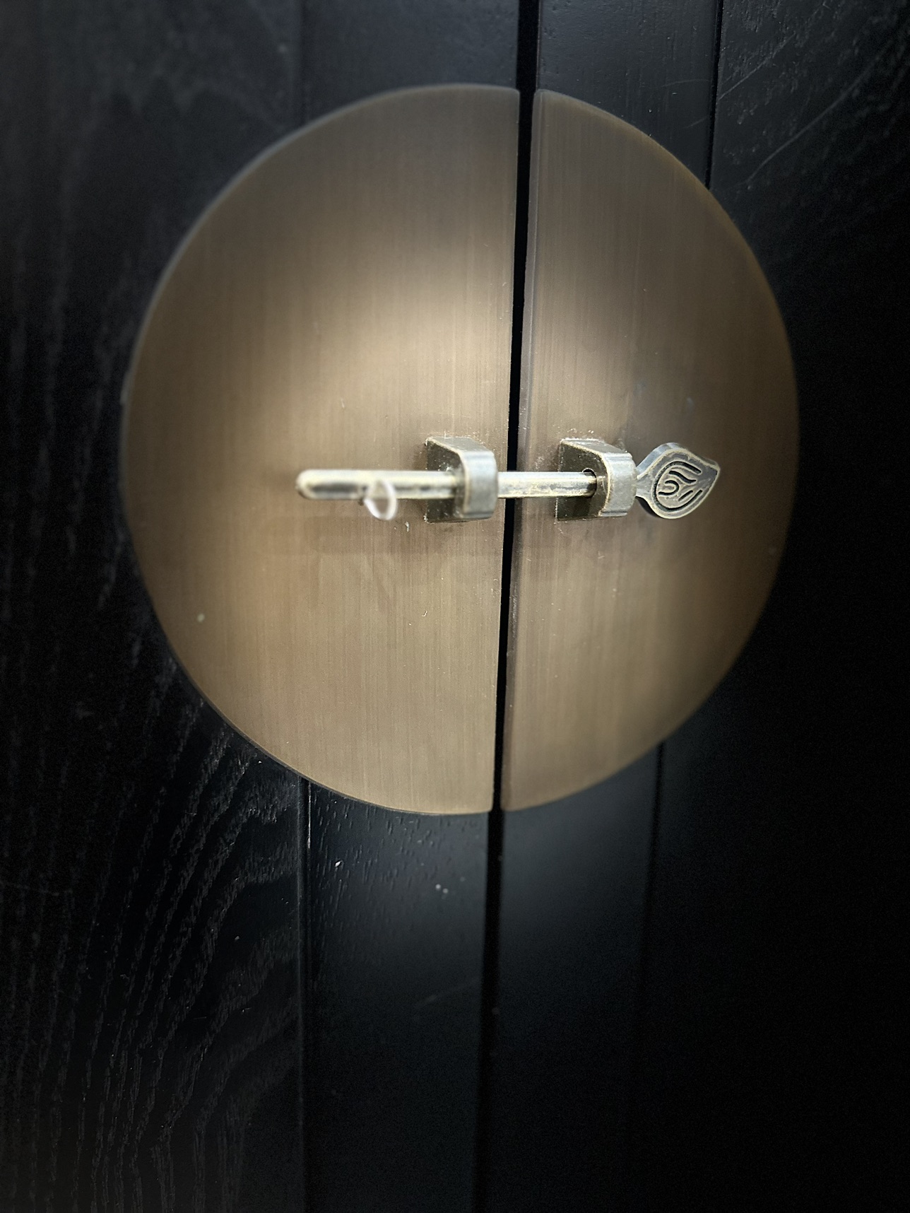 42” tall Dark Brown (black)2 Door Accent Srorage Cabinet image indicator(5)