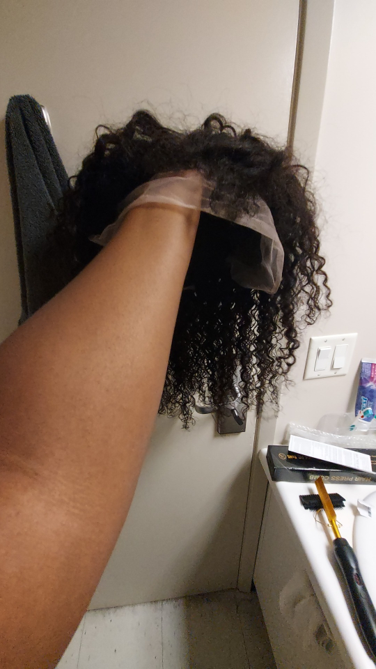 Lace front curly wig. 100% human hair - photo 2