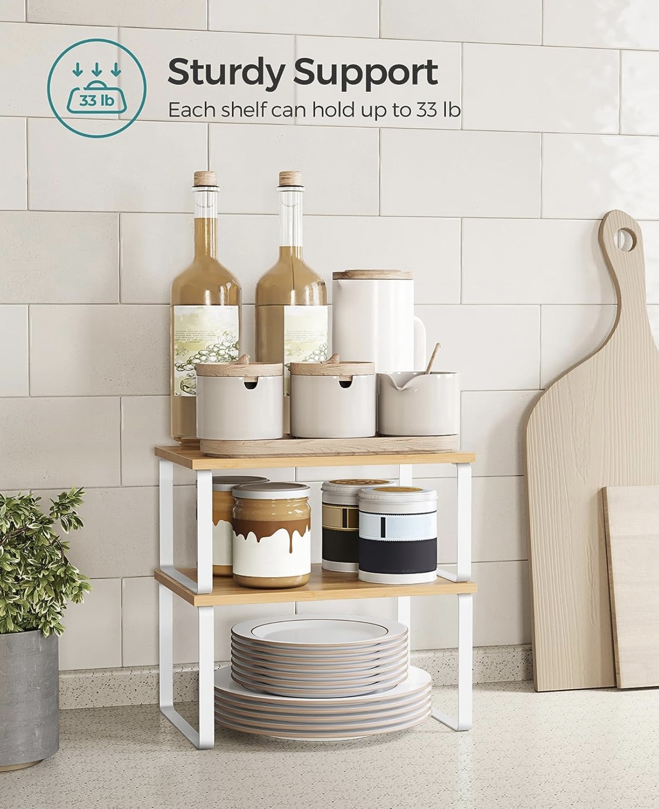 SONGMICS Cabinet Organizer Shelf - photo 5