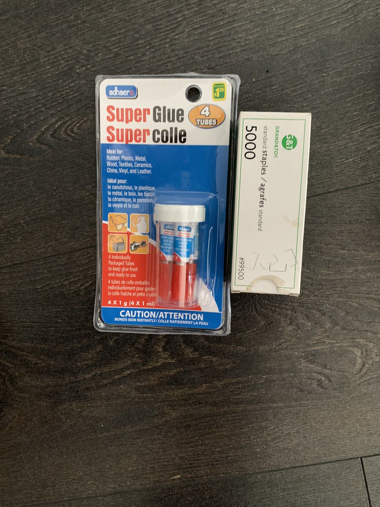 #freecycle Staple pins and super glue