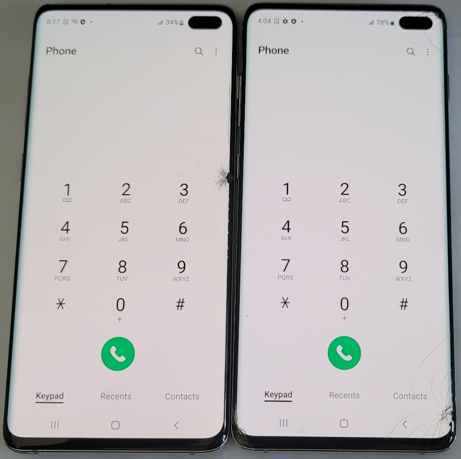 2 Samsung S10 Plus! Crack Screen! 128GB! $120 Each Firm! - photo 2