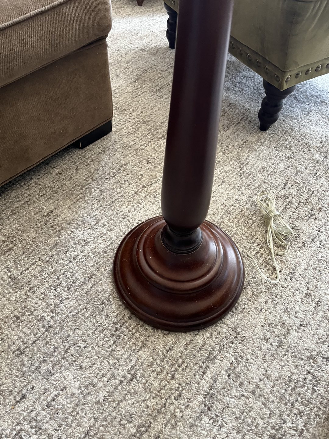 Traditional Wooden Turned Spindel Floor Lamp - photo 4