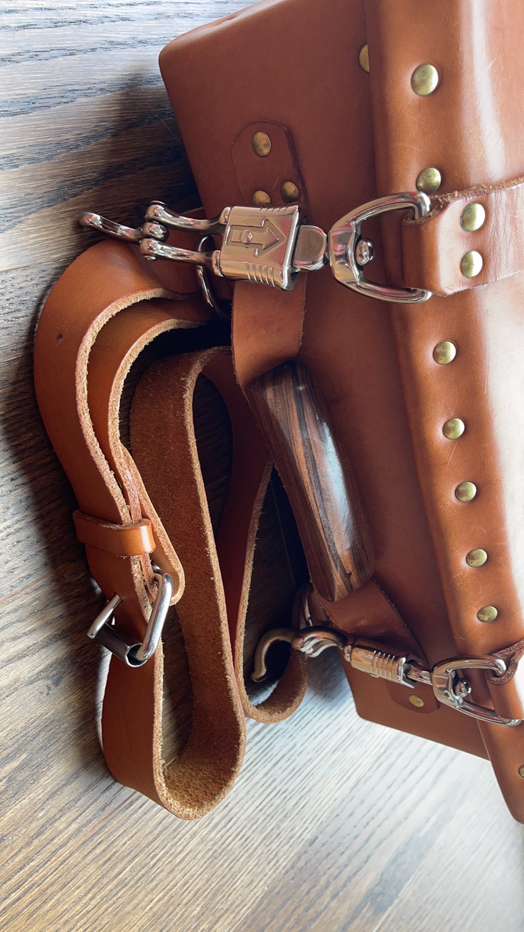 Custom Vintage Travel Case Cognac weekender bag Luggage trunk image indicator(9)