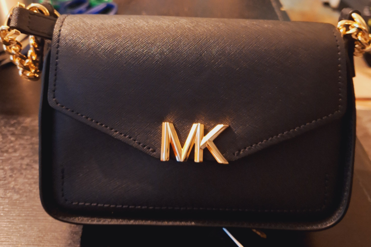 Michael Kors Sylvia Small Flap Black Saffiano Leather Crossbody