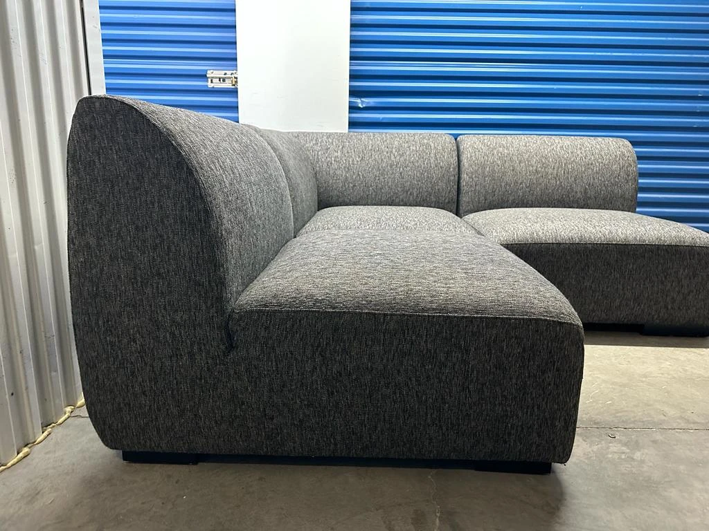FREE DELIVERY 🚚💨 3 PIECE MODULAR GRAPHITE GREY SECTIONAL SOFA thumbnail