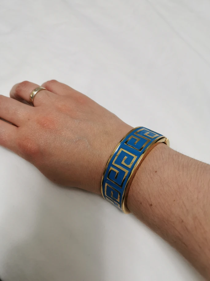 Cuff Bracelet - Blue & Gold image indicator(5)