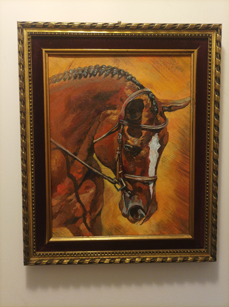 horses original oil painting image indicator(2)
