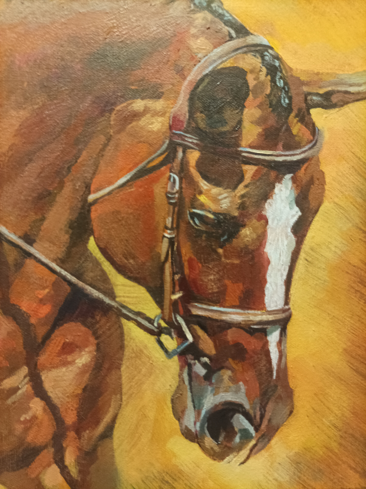 horses original oil painting image indicator(3)