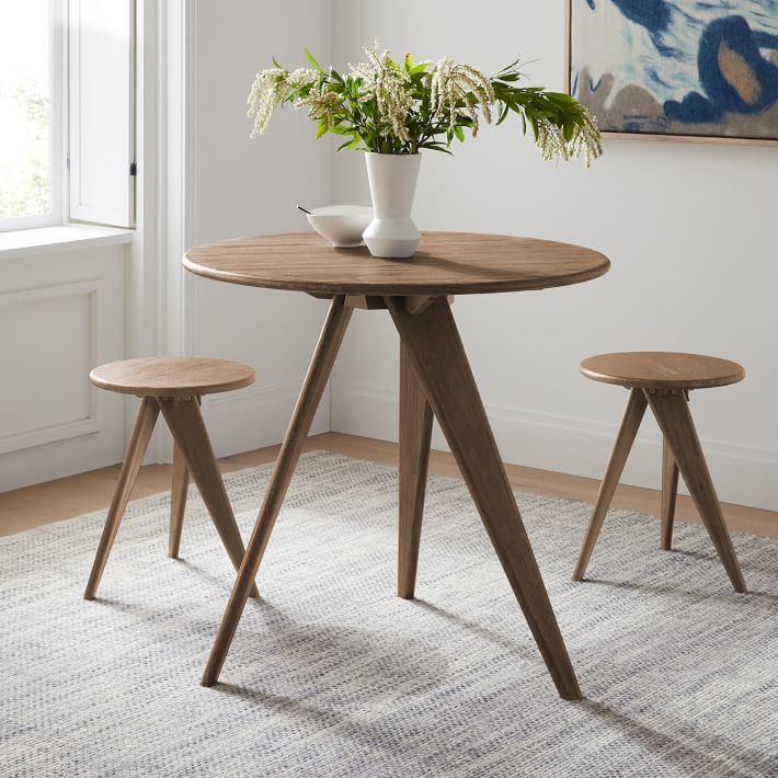 West Elm round dining table - photo 2