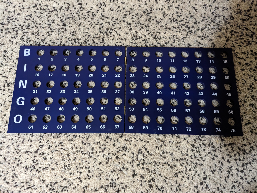 Large gold bingo cage and board - photo 3
