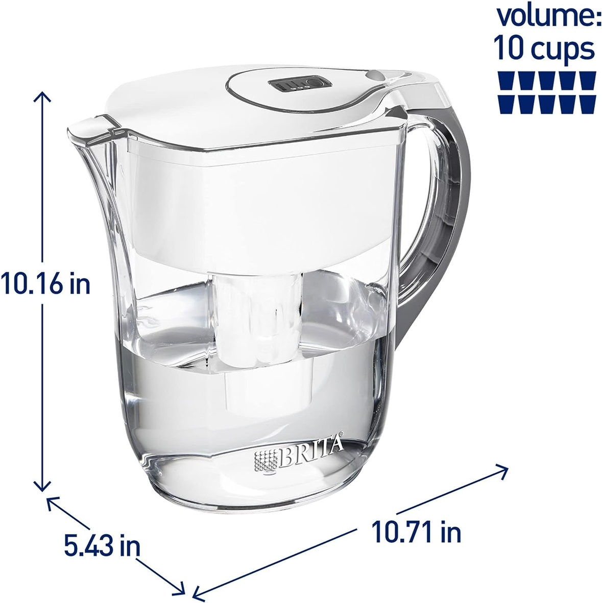 Brita Grand Water Pitcher with 3 filters - photo 2