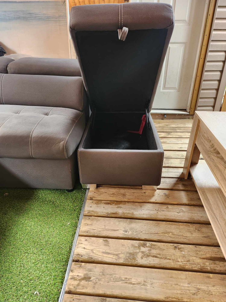 L-shaped Sectional Sofa bed with storage ottoman - photo 4