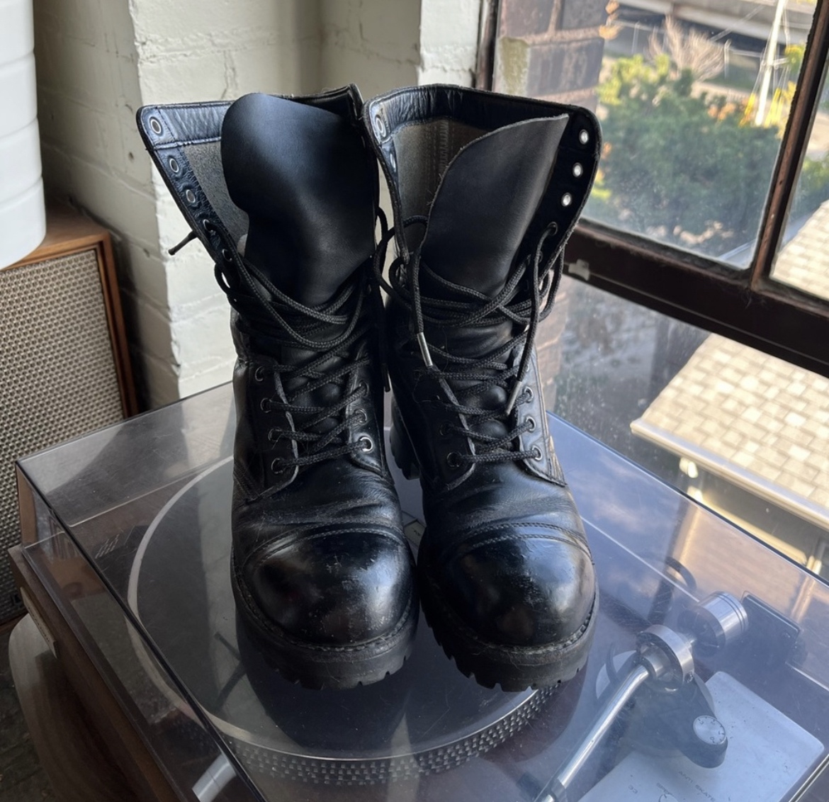 Garrison Style Steel Toe Combat Boots thumbnail