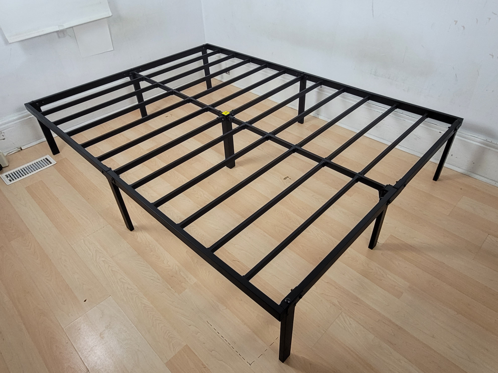 black metal bedframe - full size