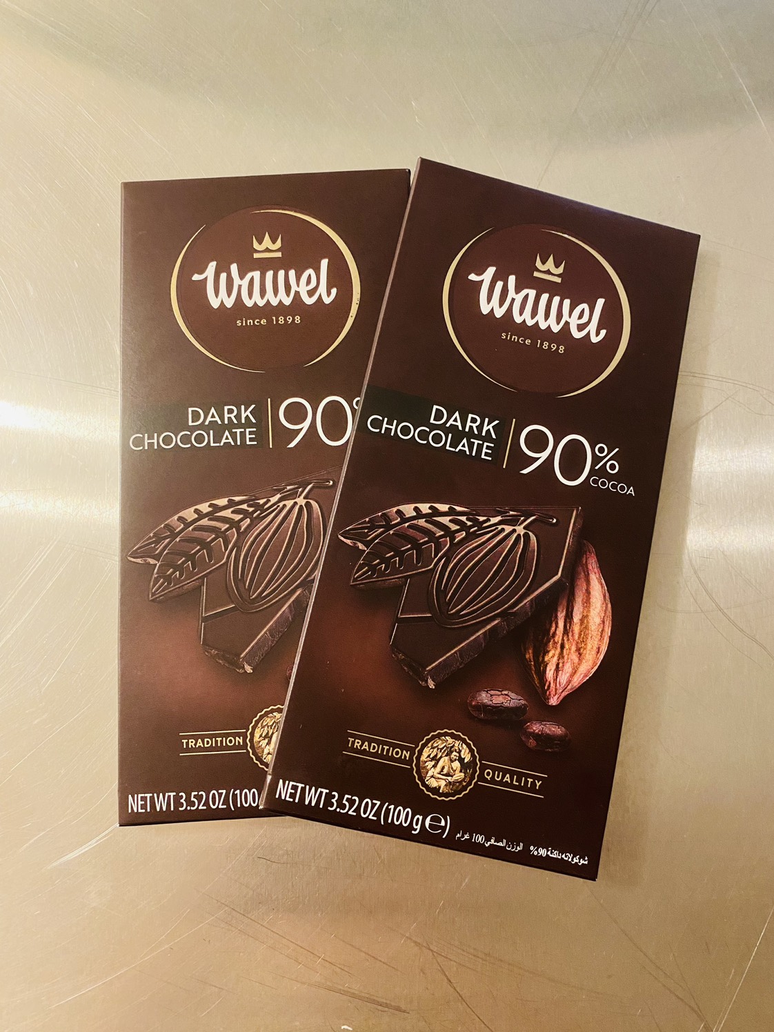 Wawel 90% dark chocolate, from Poland, 4$ for both!🥰