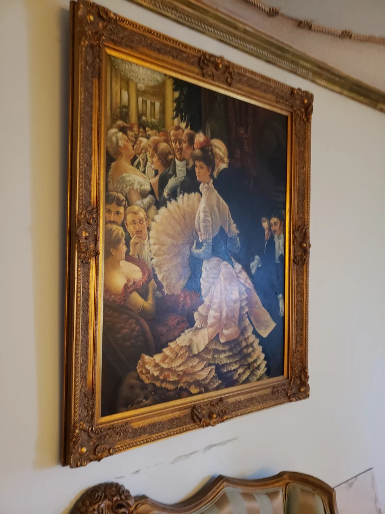 Framed oil on canvas painting - photo 2